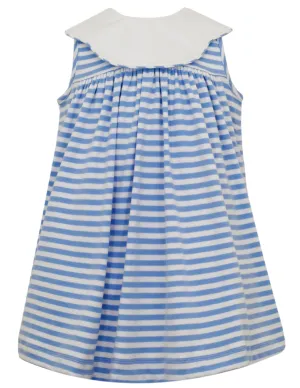 Striped Blue Knit Dress