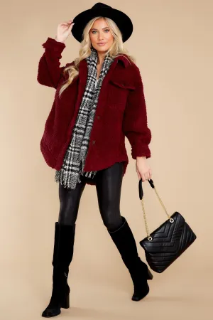 Sweet Promises Wine Sherpa Jacket