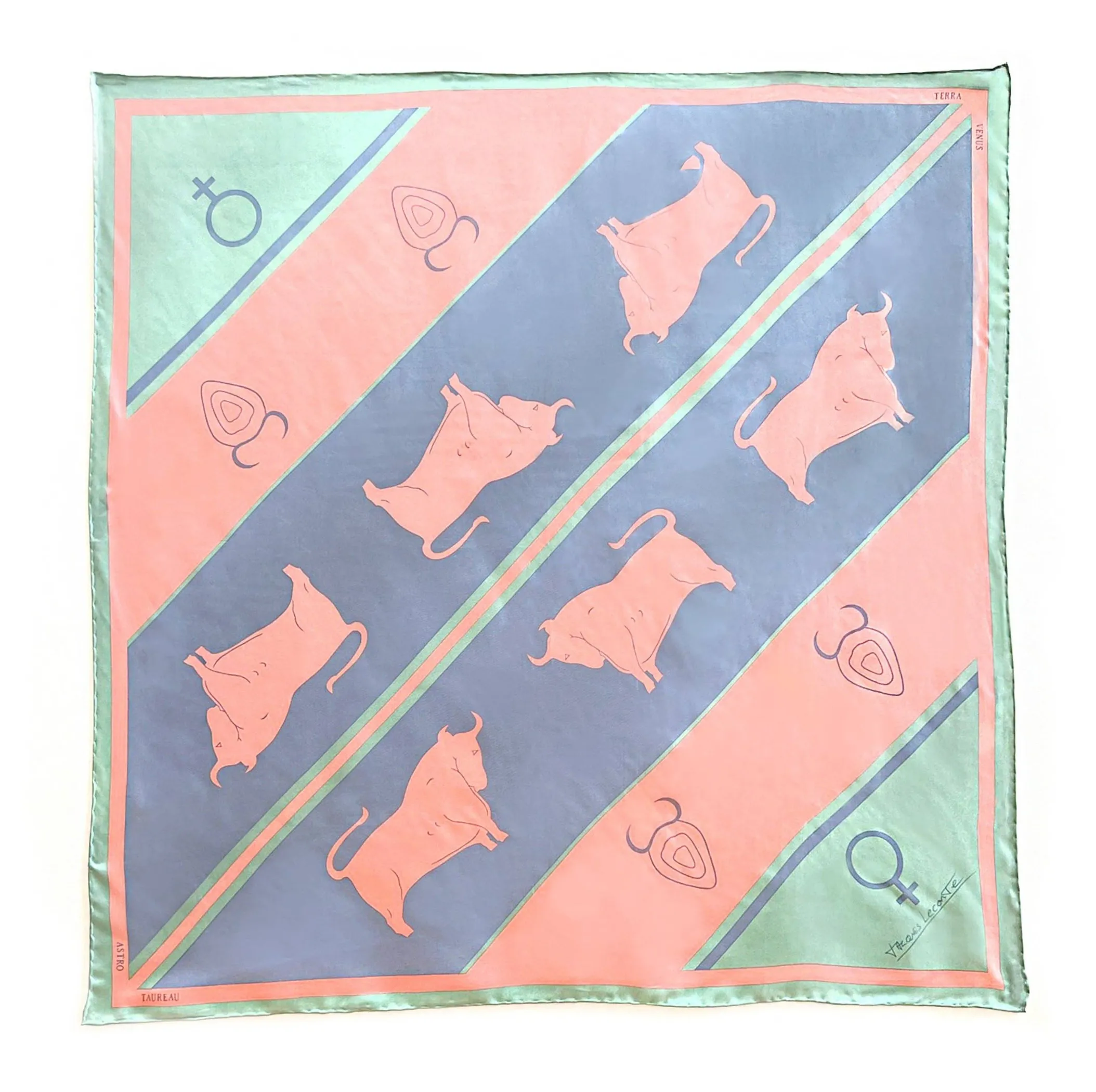 TAURUS SILK SCARF - JACQUES LECONTE