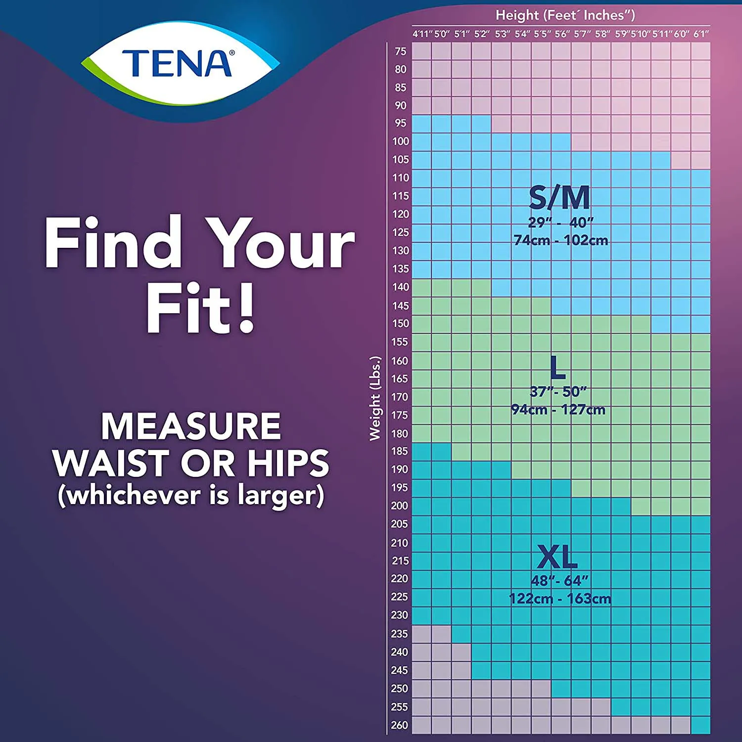 TENA Super Plus Incontinence Underwear for Women 37"- 50", Heavy Absorbency, Large