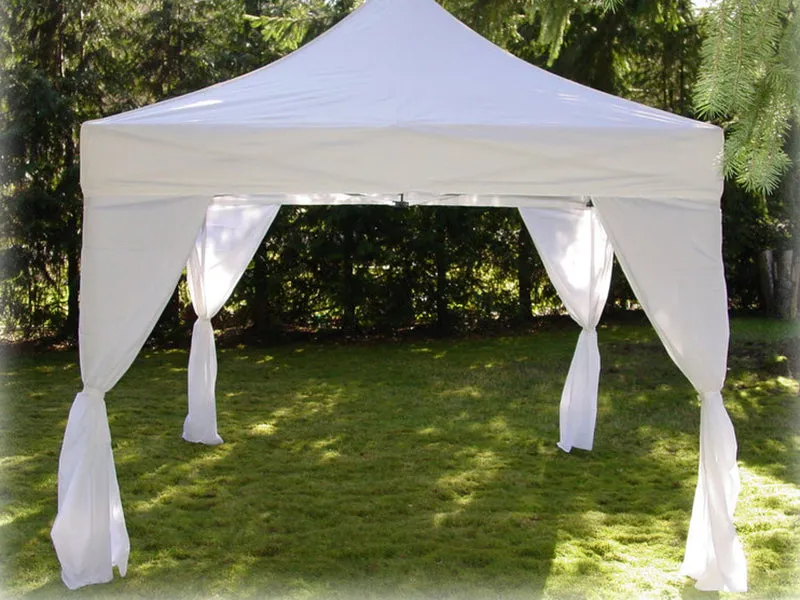 Tent Leg Drape - White