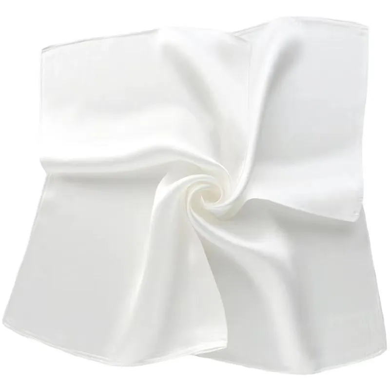 Timeless Ivory Pure Mulberry Silk Scarf Bandana