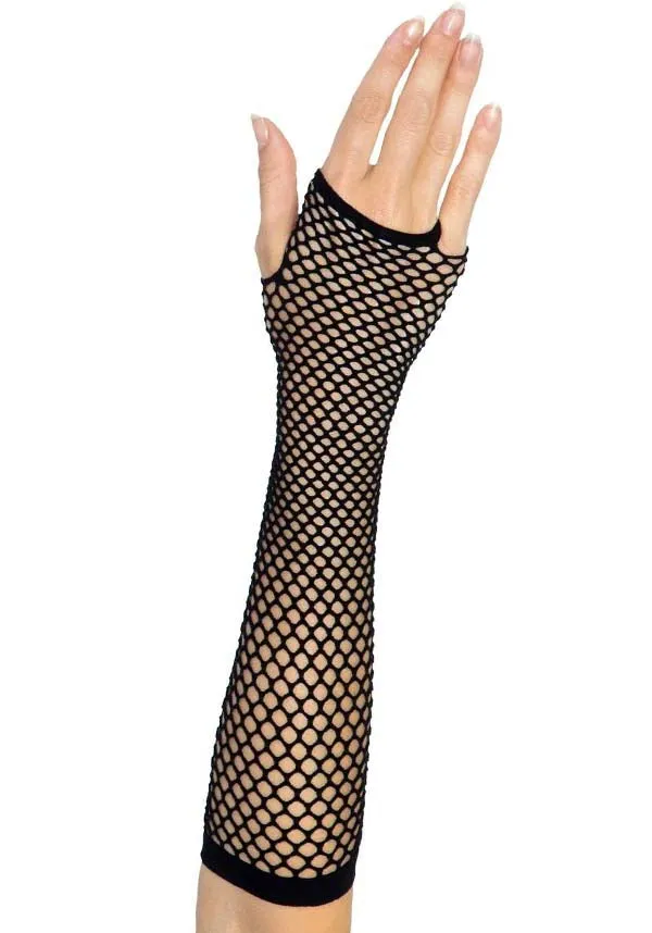 Triangle Net Fingerless Black | ARM WARMER