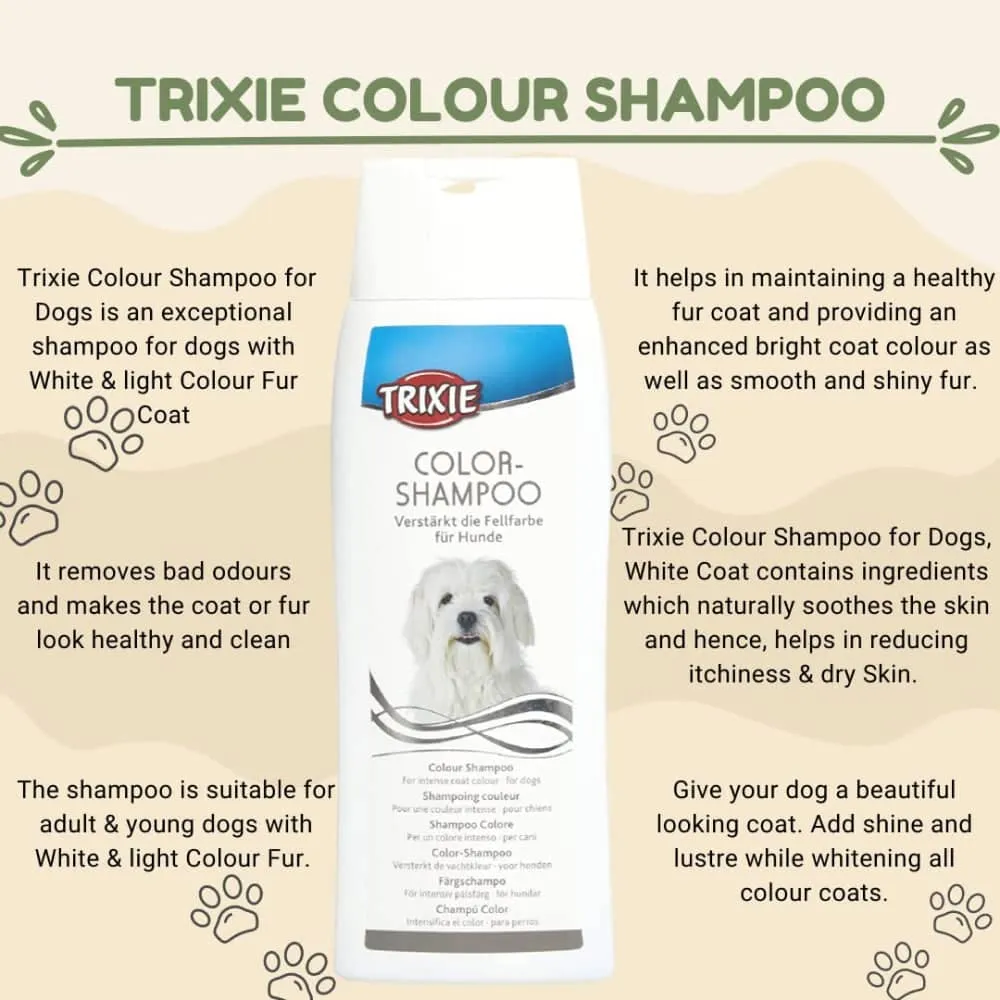 Trixie Colour Shampoo for Dogs (White Coat)