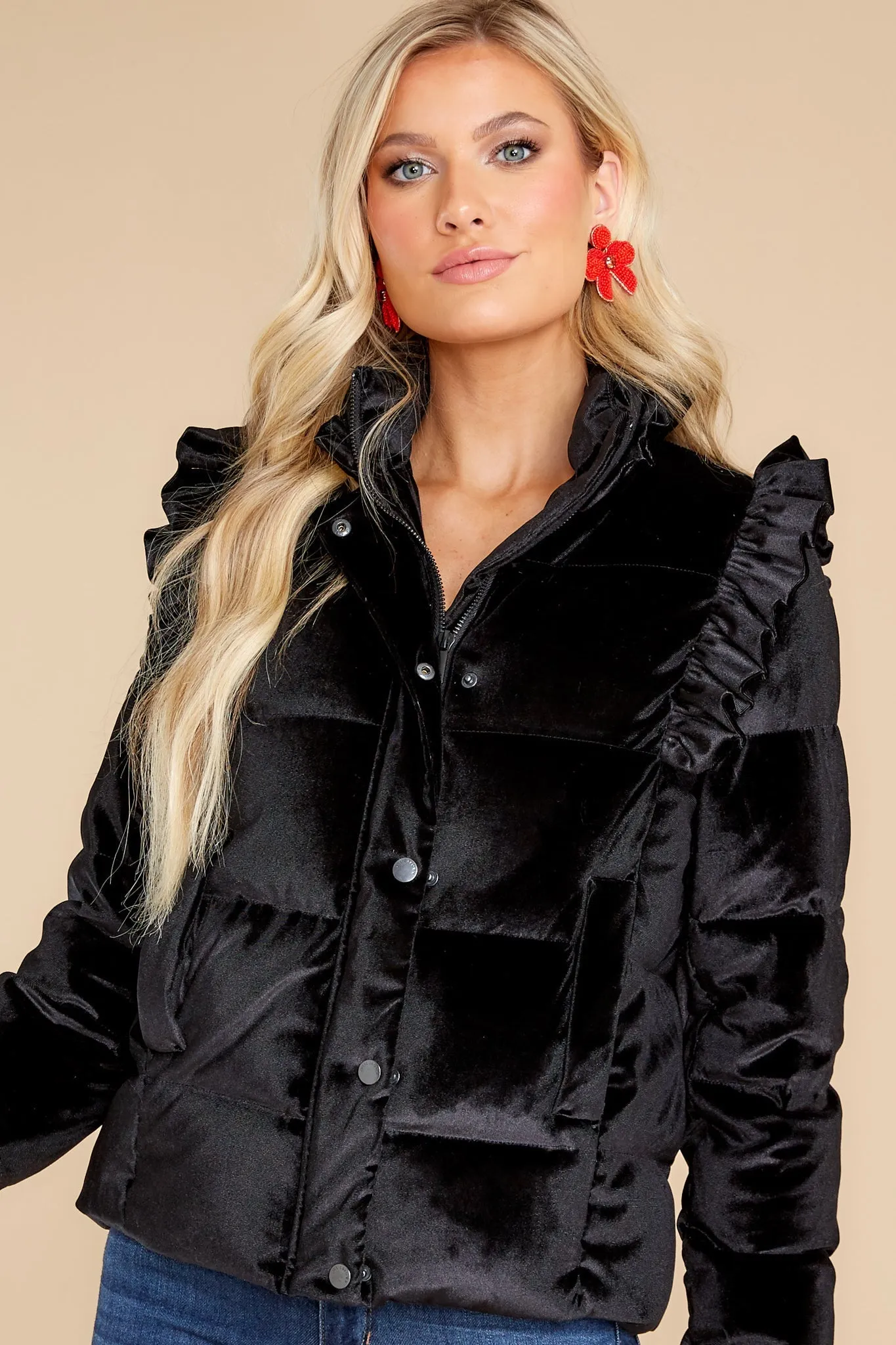 Tully Moondust Velvet Puffer Coat