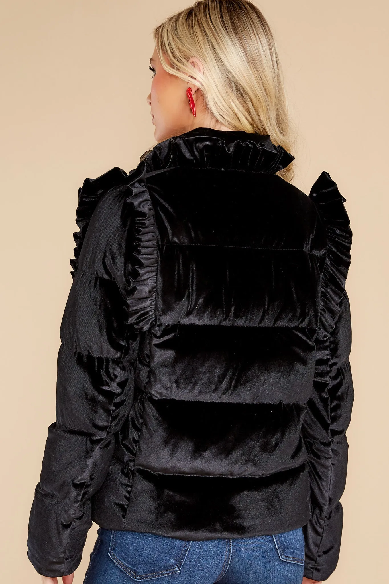 Tully Moondust Velvet Puffer Coat