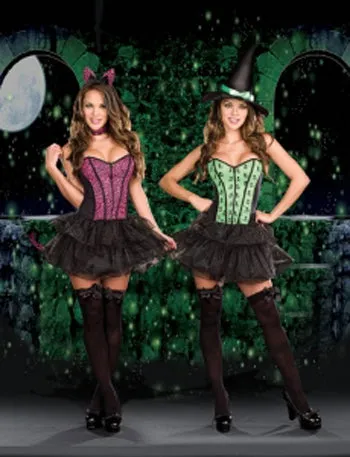 Under My Spell Witch to Cat Reversible Costume