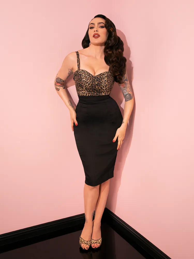 Vixen Pencil Skirt in Black - Vixen by Micheline Pitt