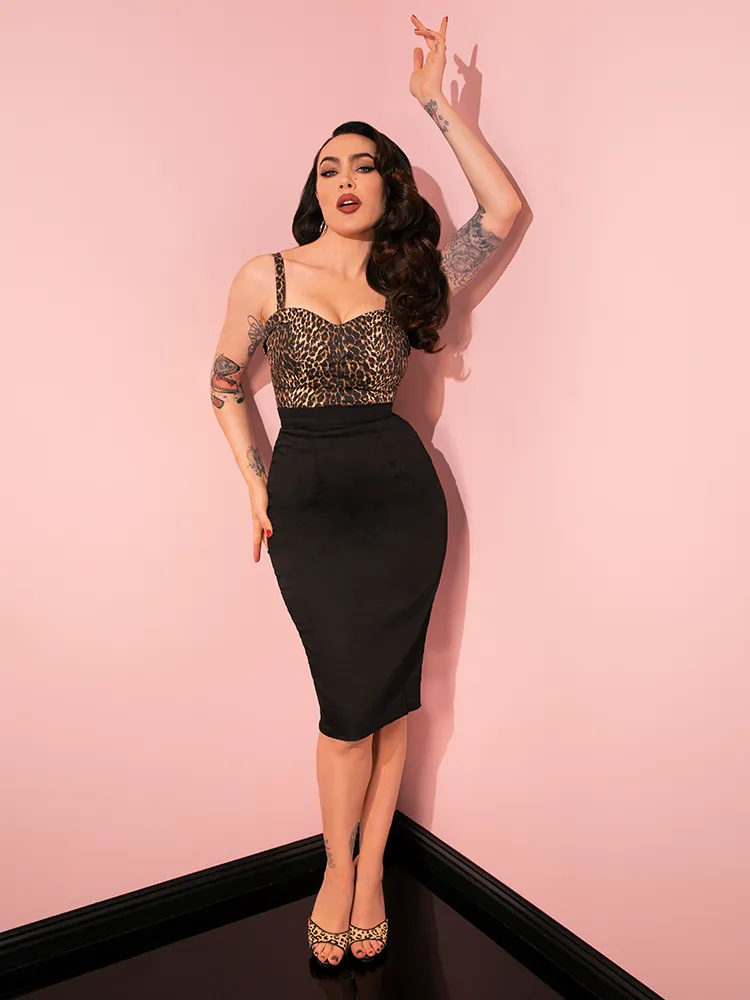 Vixen Pencil Skirt in Black - Vixen by Micheline Pitt