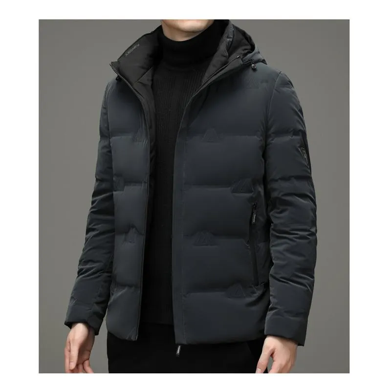 Warmth White Duck Down Chic Hooded Down Jacket