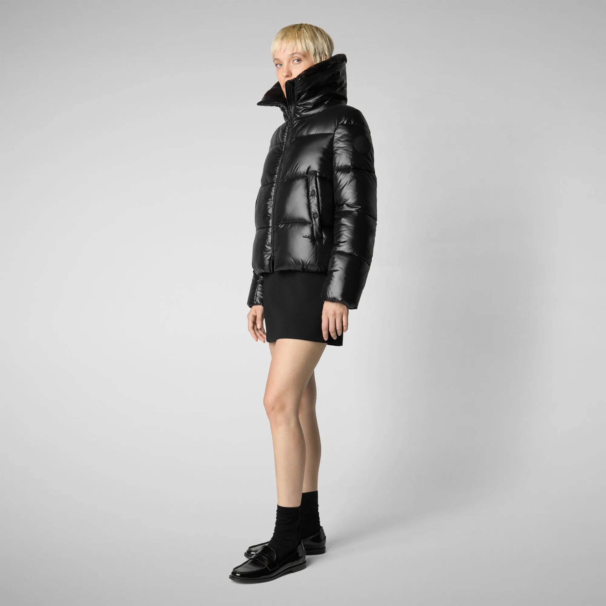 Women's Animal free Puffer Jacket Moma in Black