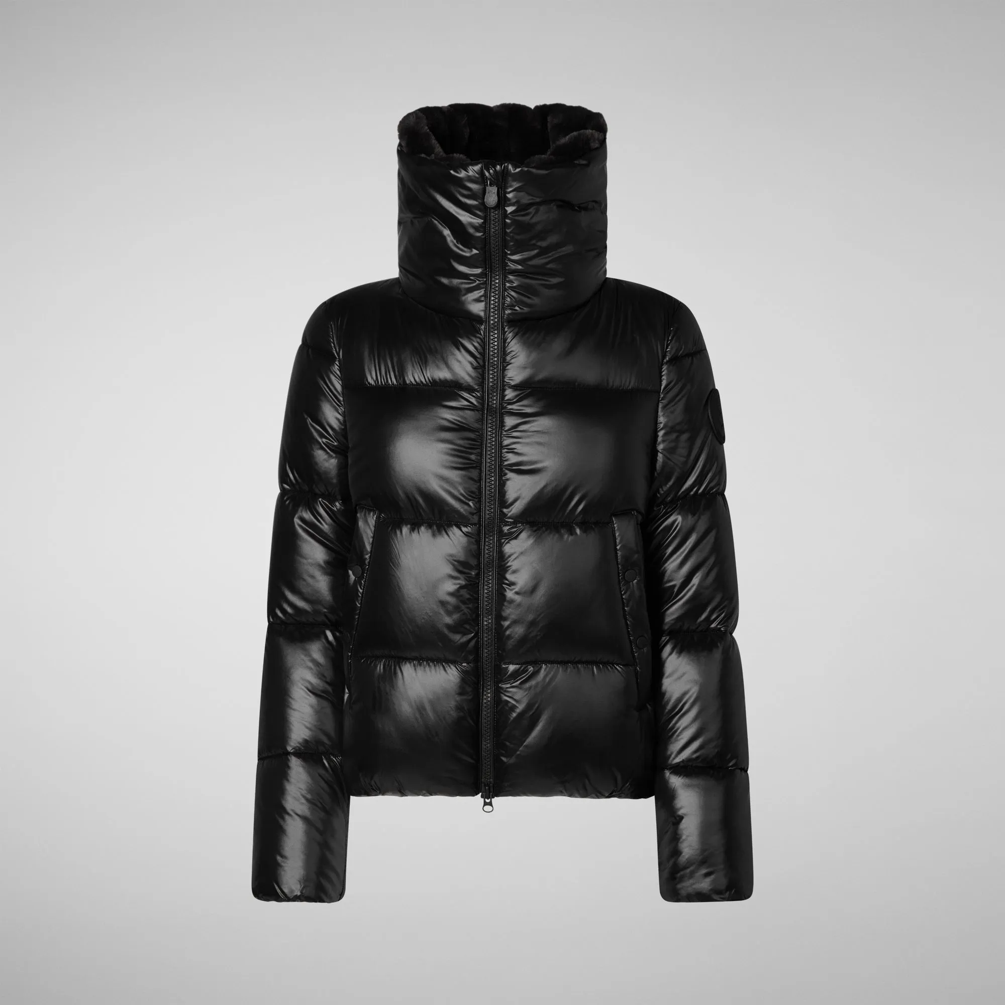 Women's Animal free Puffer Jacket Moma in Black