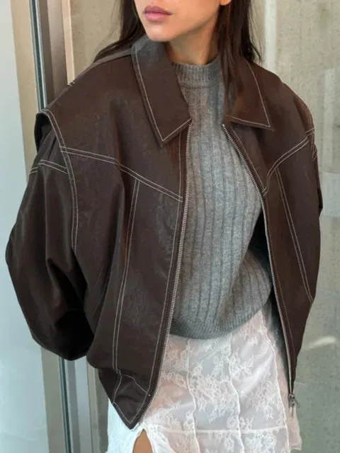 Women's Chic Autumn Leather Jacket