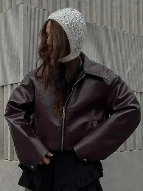 Women's Chic Autumn Leather Jacket