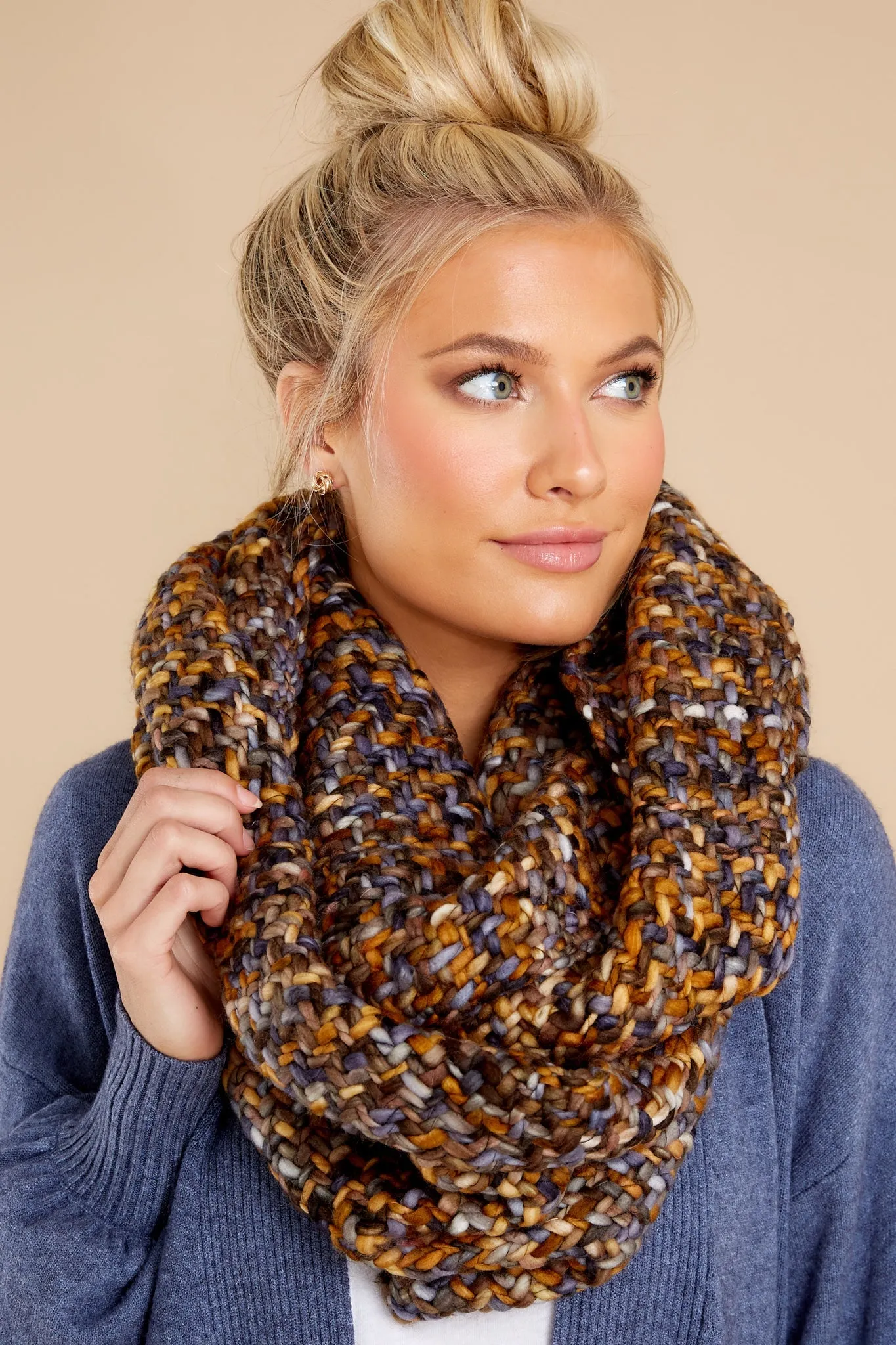 World Traveler Blue And Gold Scarf