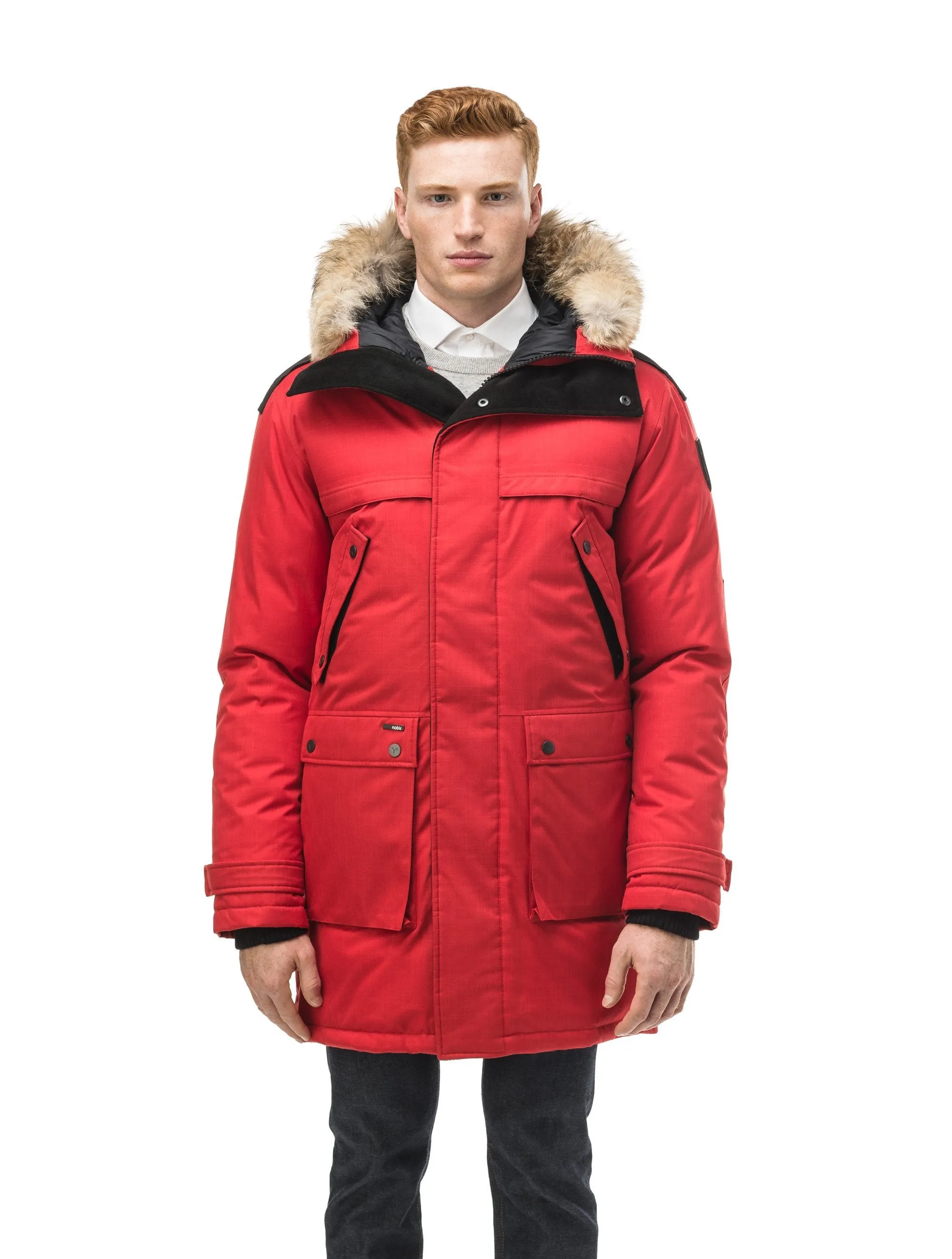 Yatesy Men's Long Parka