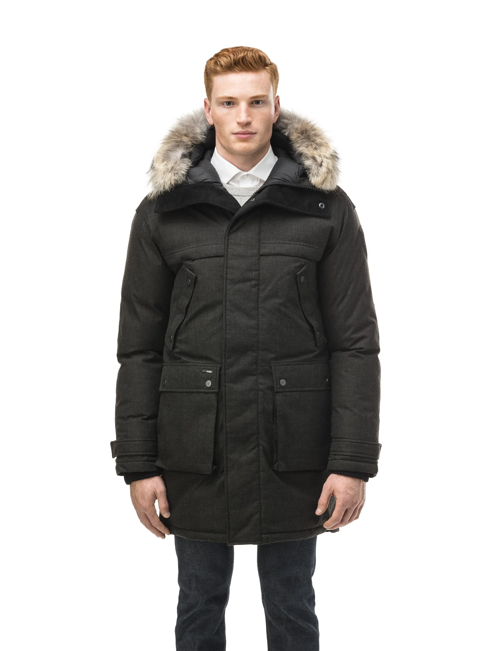 Yatesy Men's Long Parka